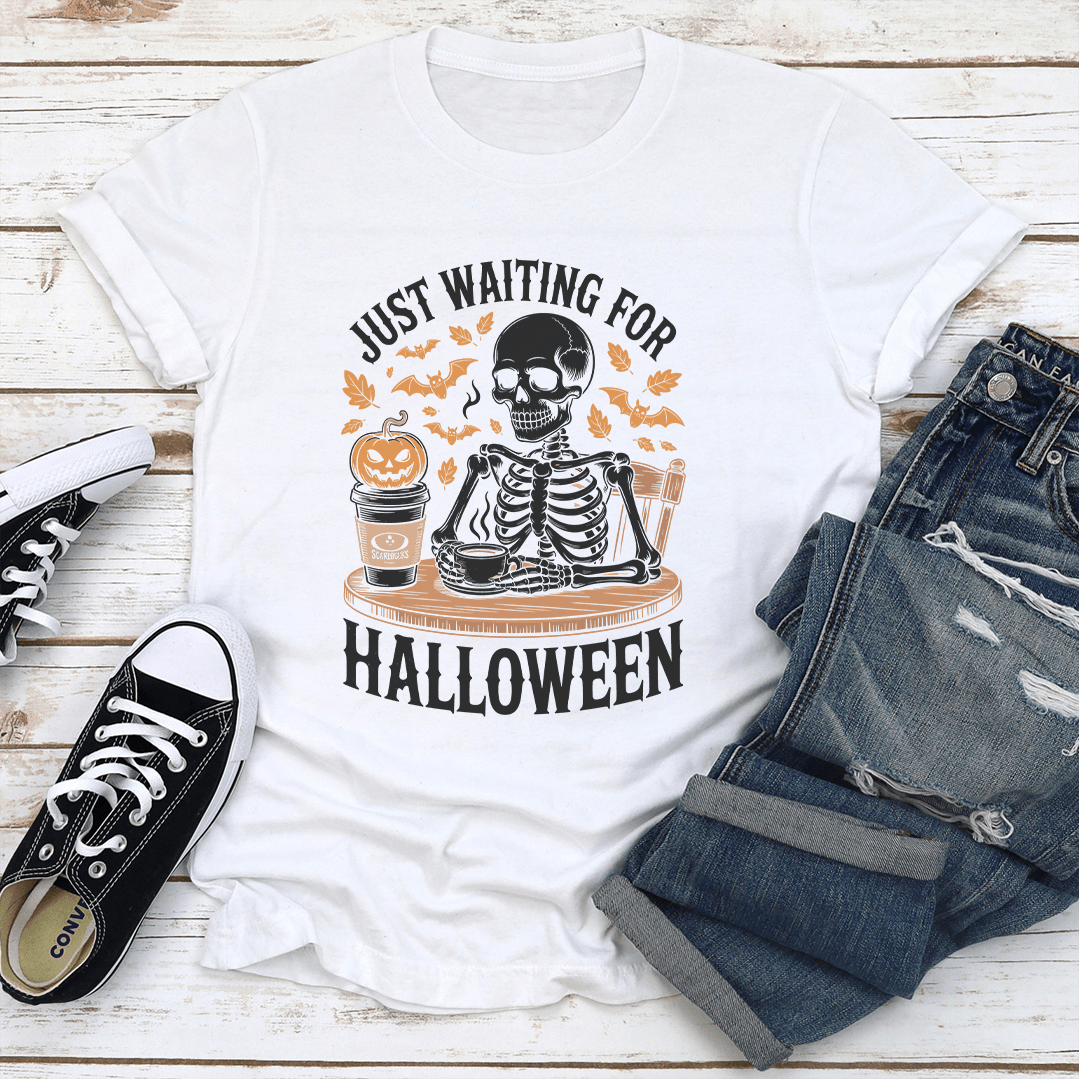 Just Waiting For Halloween Tee 1