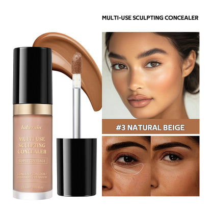 Multi-Use Super Coverage Concealer, Oil Free Hydrating Cream, Long Lasting Face Makeup, Cover Contour Highlight Retouch
