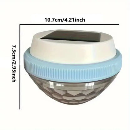 Colorful Solar Floating Pool Light, LED Auto Night Light, Automatic Charging, Turns Off in Daytime, Garden Pond Decor