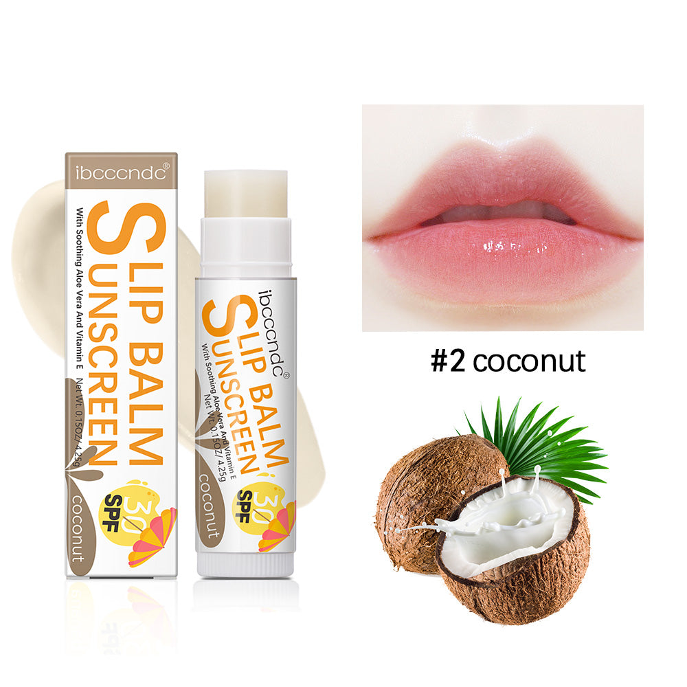Sunscreen Lip Balm SPF 30 UVA Protection, Lip Moisturizer Primer, Colorless Lipstick Sun Care, Perfect for Lip Care