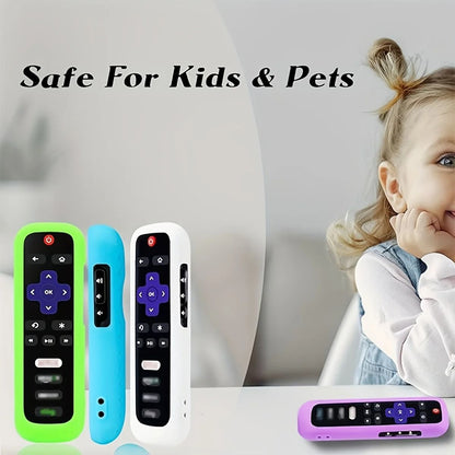Luminous Silicone Remote Control Case With Strap For TCL Hisense Roku TV 3