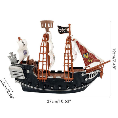 Kids Pirate Toys, Unique Pirate Ship Plaything with Sturdy Design, Fun Boats Model for Home & Kindergarten