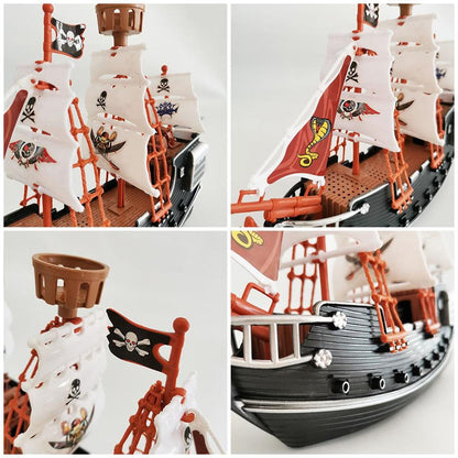 Kids Pirate Toys, Unique Pirate Ship Plaything with Sturdy Design, Fun Boats Model for Home & Kindergarten