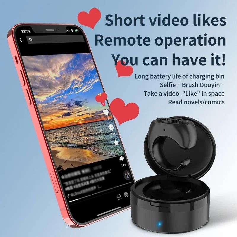 MultiFunction Fingertip Remote Controller For Selfies Browsing And EBook Reading 1