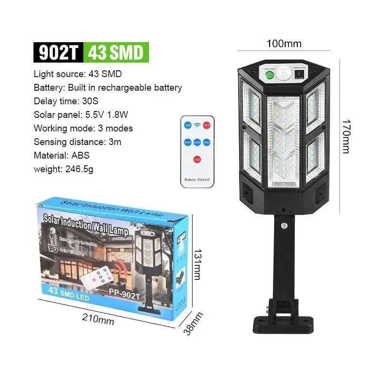 Solar Sensor LED Wall Light For Outdoor Garden And Garage Lighting 11