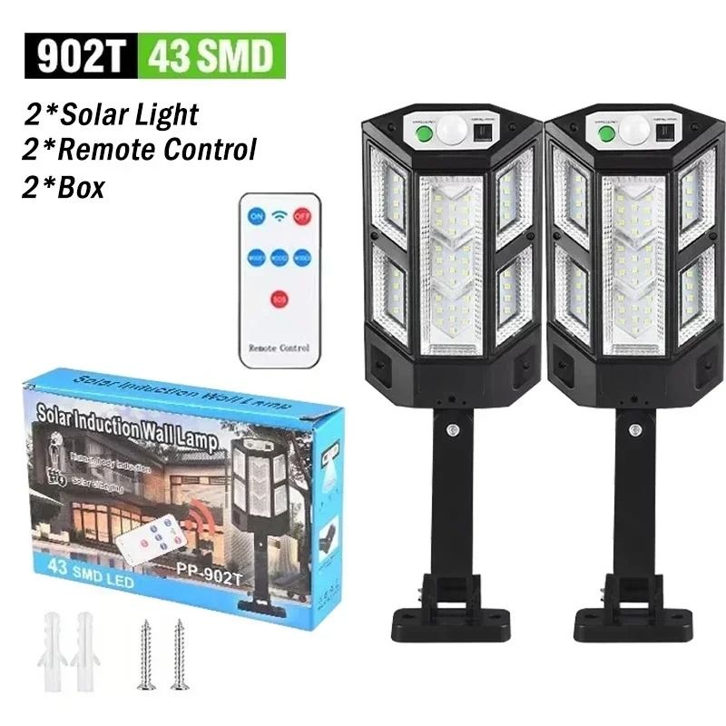 Solar Sensor LED Wall Light For Outdoor Garden And Garage Lighting 12