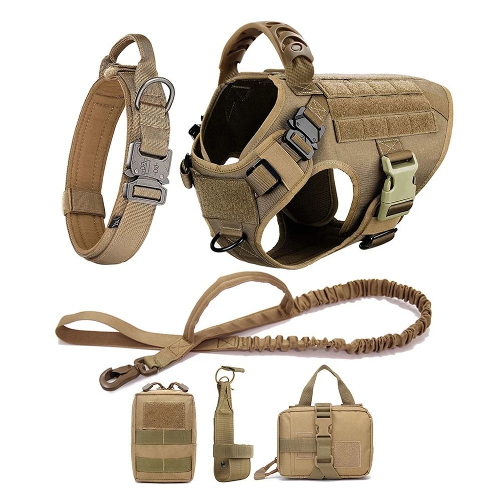 Large Dog Harness and Leash Training Set for German Shepherd and Medium to Large Breeds