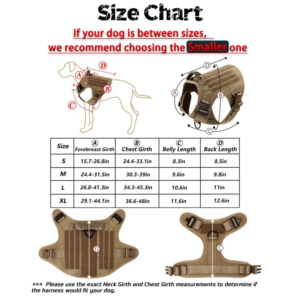 Large Dog Harness And Leash Training Set For German Shepherd And Medium To Large Breeds 2