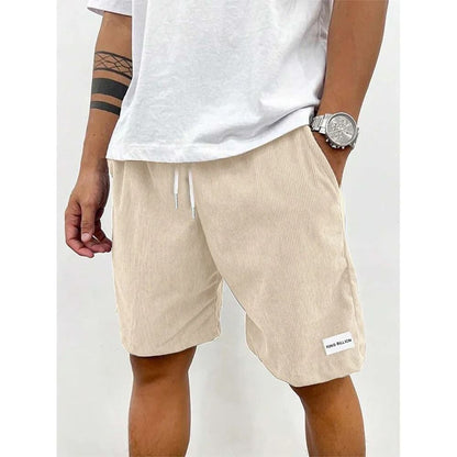 Mens Corduroy Casual Summer Shorts For Beach And Sportswear 8
