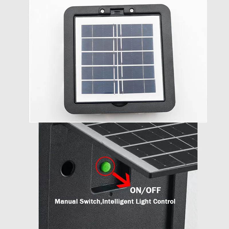Waterproof Solar Outdoor Light 8LED Wall Lamp, Solar Garden Porch Light, Home Decoration for Deck Yard Garage