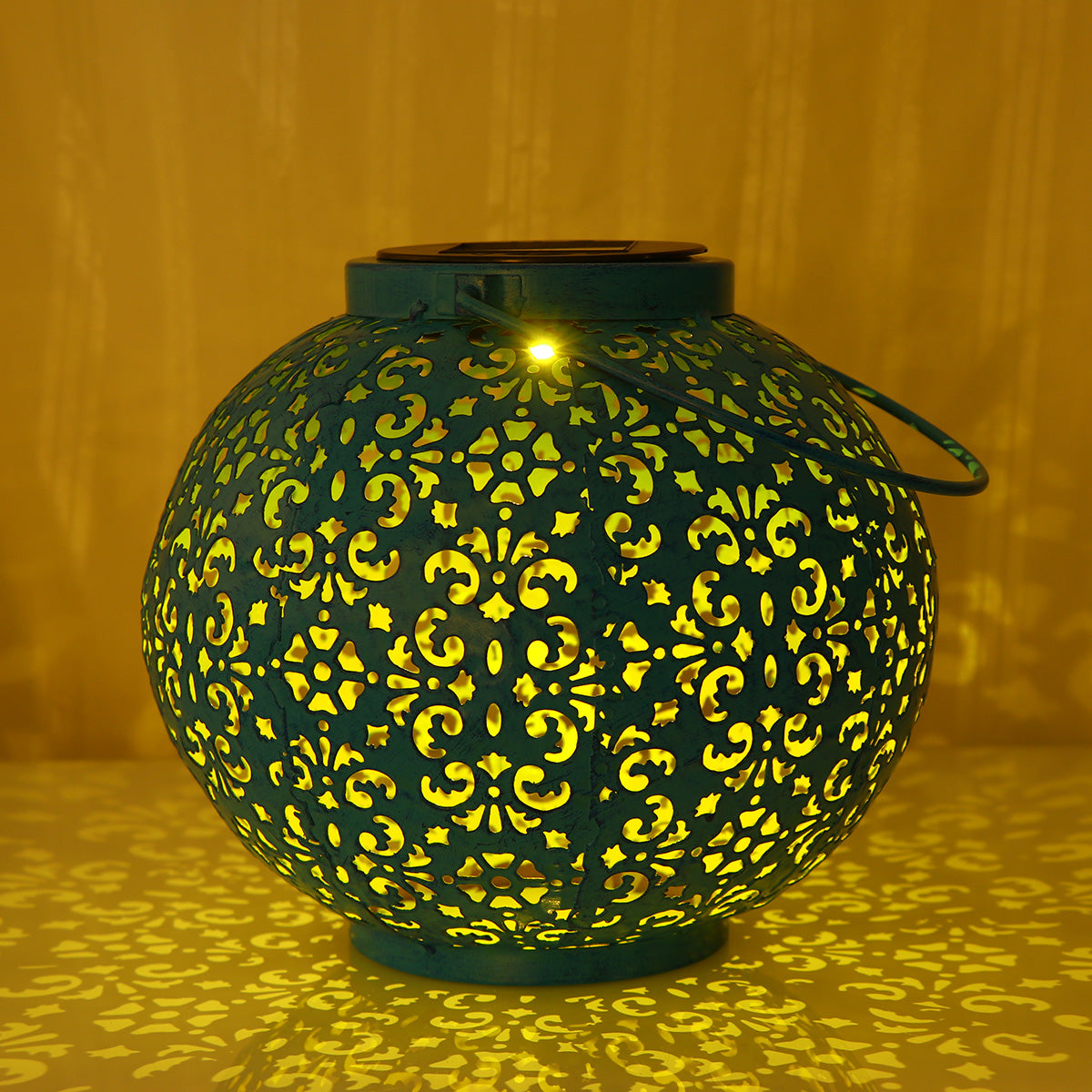 Outdoor Lights Solar Lantern Hollow Design Solar Lantern Lights Outdoor Yard Blue Garden Ambient Li 4