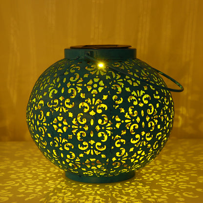 Outdoor Lights Solar Lantern Hollow Design Solar Lantern Lights Outdoor Yard Blue Garden Ambient Li 4