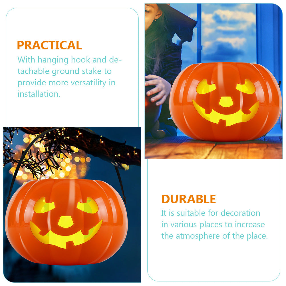 Halloween Solar Pumpkin Lantern Outdoor Garden, LED Lighting Yard Pathway Lights for Villa Park Decoration