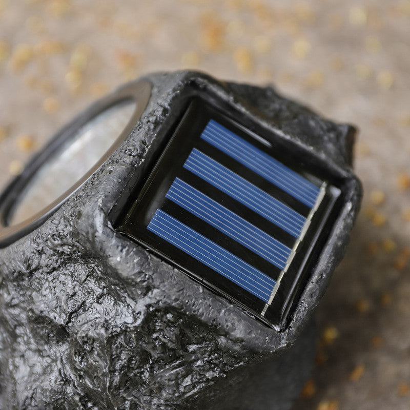 Waterproof LED Solar Energy Garden Spotlight, Lawn Decoration Stone Light, Warm Lighting for Outdoor Landscape