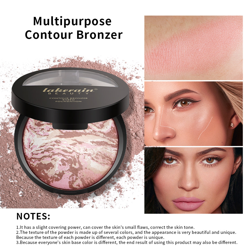 Demi Matte Natural Finish Powder Foundation Buildable Coverage Baked Color Correcting Oil Control M 2
