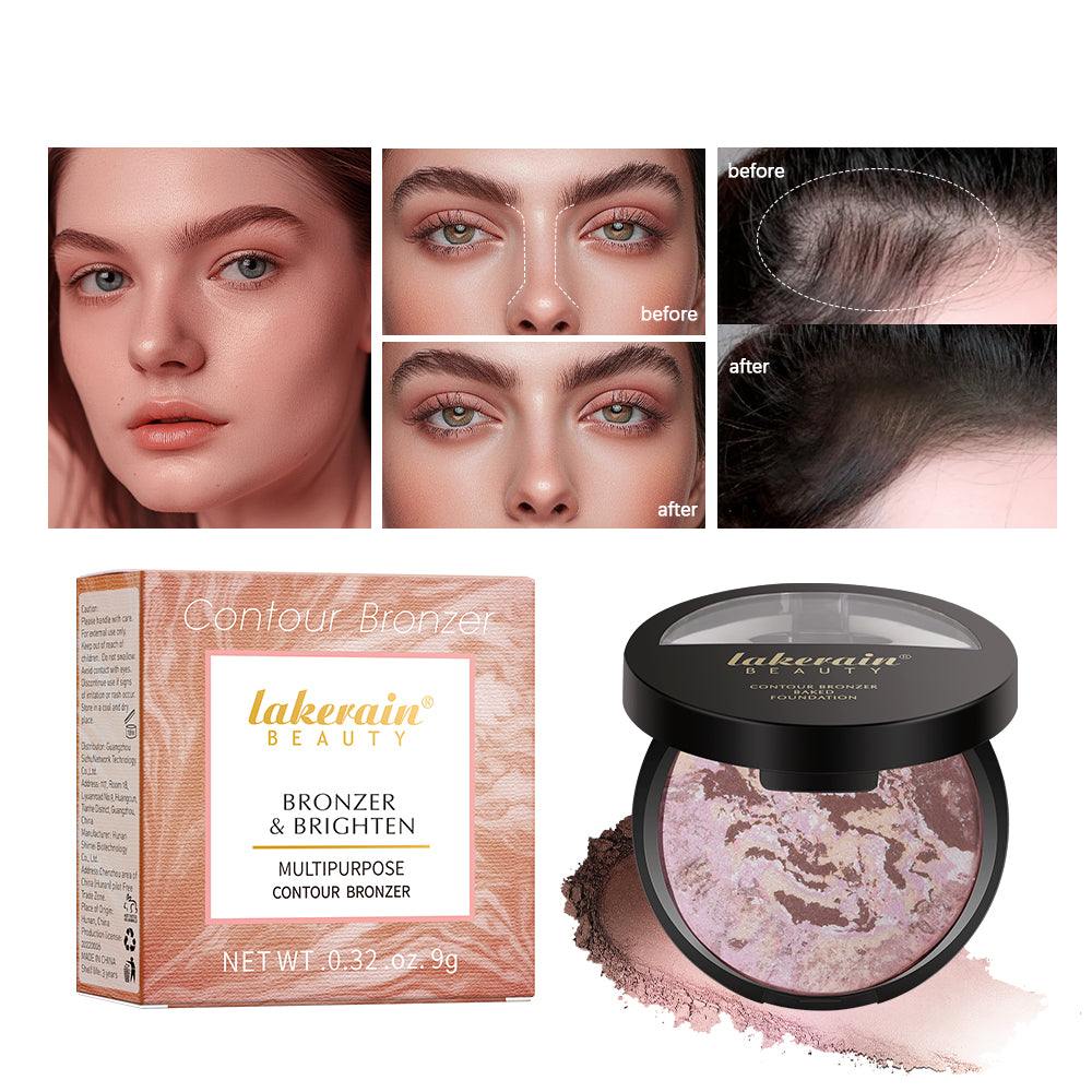 Demi Matte Natural Finish Powder Foundation Buildable Coverage Baked Color Correcting Oil Control M 4