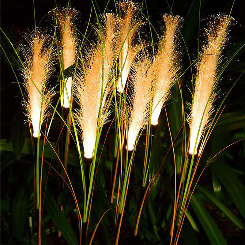 Solar Powered Reed Flower Stake Light, LED Solar Garden Lights Luminous, Christmas Lawn Outdoor Decoration