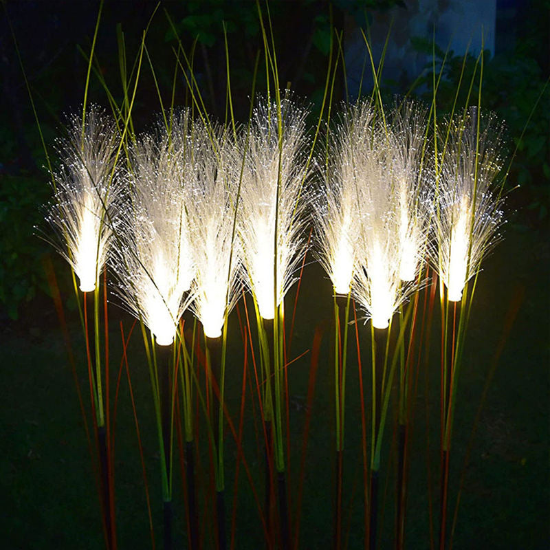 Solar Powered Reed Flower Stake Light, LED Solar Garden Lights Luminous, Christmas Lawn Outdoor Decoration
