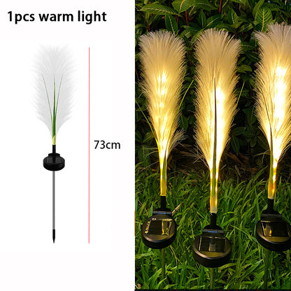 Solar Powered Reed Flower Stake Light, LED Solar Garden Lights Luminous, Christmas Lawn Outdoor Decoration