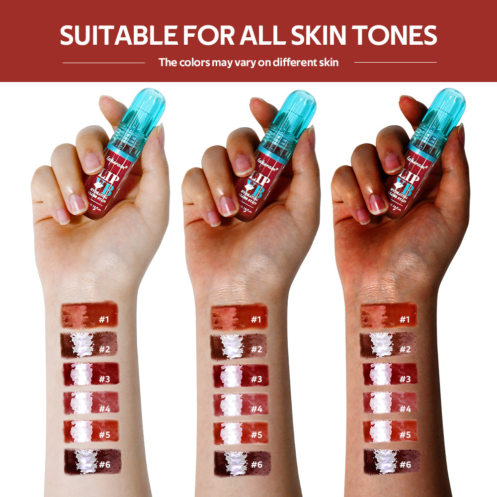 Lip Stain VB Hydrating Gloss Stain, Long-Lasting Hydration, Nourish Lips with Vitamin B12, Magnesium, Coconut Water