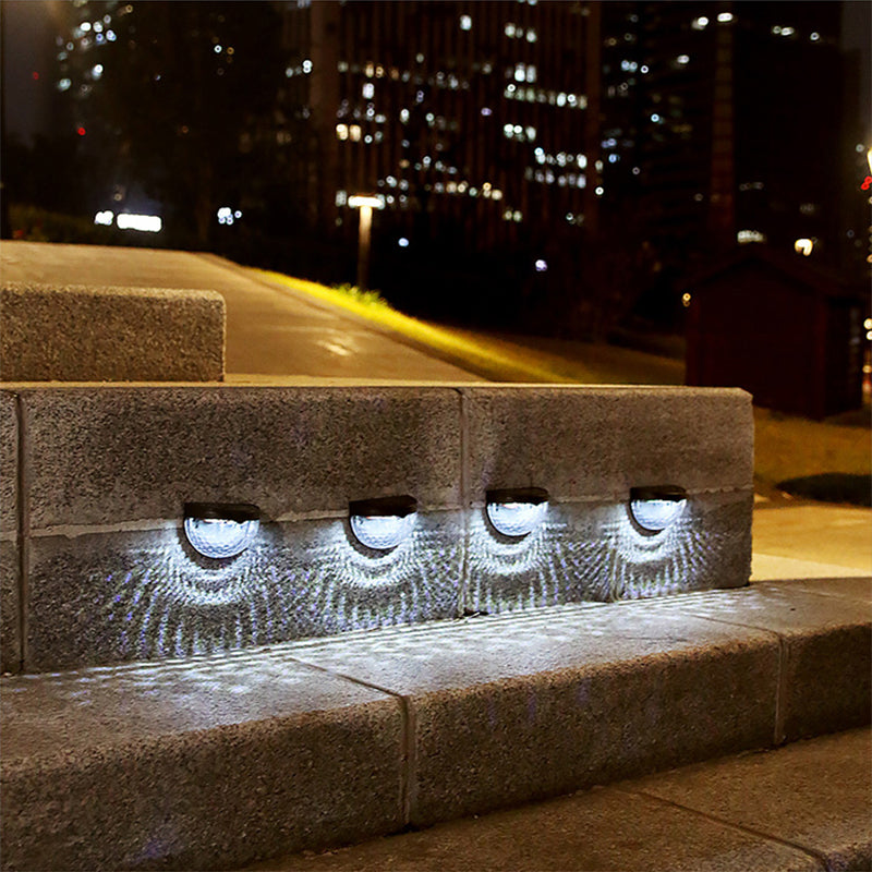 Solar Wall Lamp Outdoor Waterproof 6LEDs Light for Porch, Garden, Fence, Driveway, Yard, Warm White Lighting