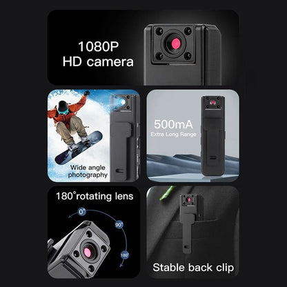 Mini 1080P WiFi Night Vision Camera With Optional 64GB Card For Outdoor Security And Sports 2