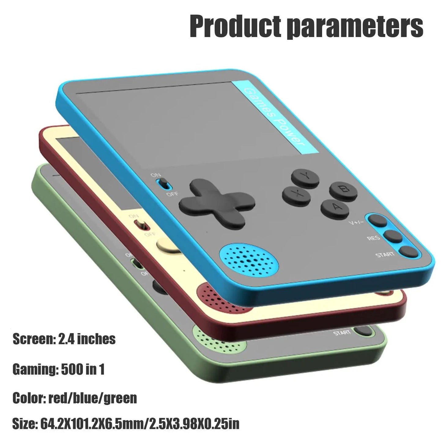 Retro Handheld Gaming Console With 500 Builtin Classic Games For Kids And Adults 5
