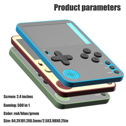Retro Handheld Gaming Console With 500 Builtin Classic Games For Kids And Adults 5