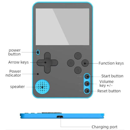 Retro Handheld Gaming Console With 500 Builtin Classic Games For Kids And Adults 6