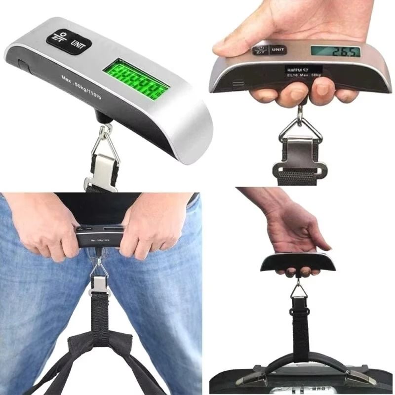 Portable Digital Luggage Scale With LCD Display And Hook For Travel Bags 5