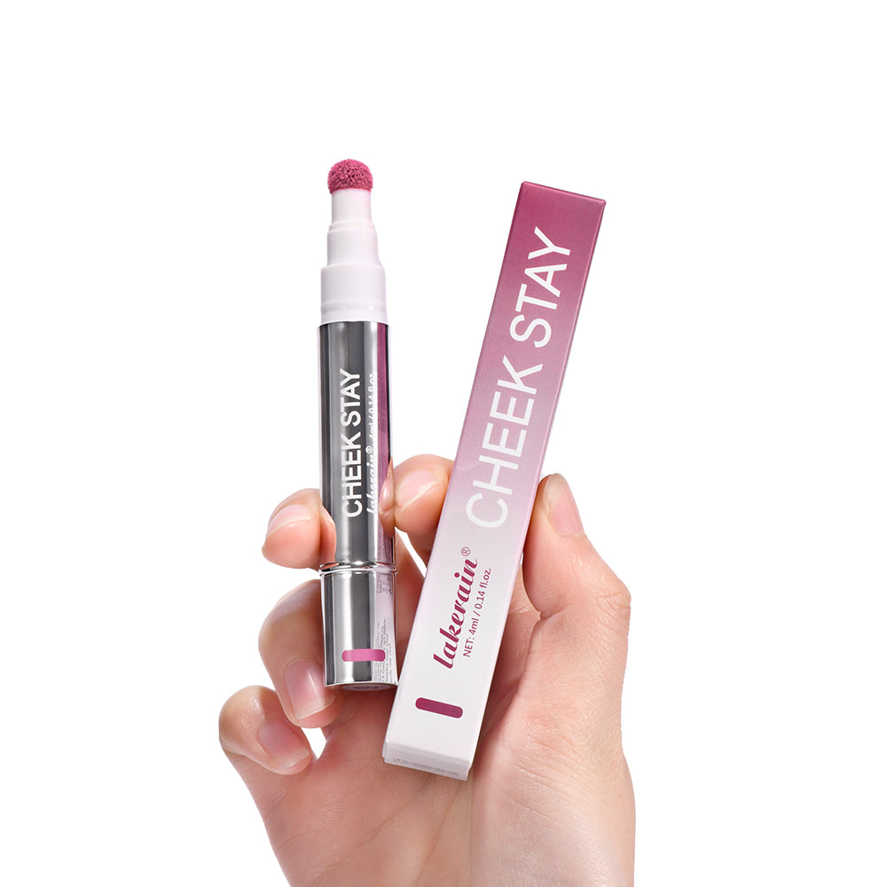 Long Lasting Blendable Liquid Blush, Cheek Blusher with Sponge Applicator, Dewy Buildable Cheek Makeup, All Day Wear