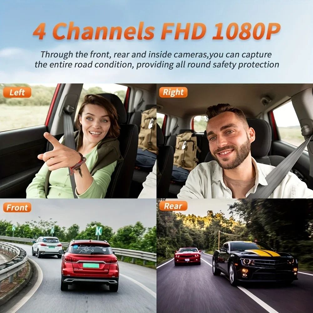 4CH GPS Dashcam With 360 Degree Recording And Parking Monitor 3