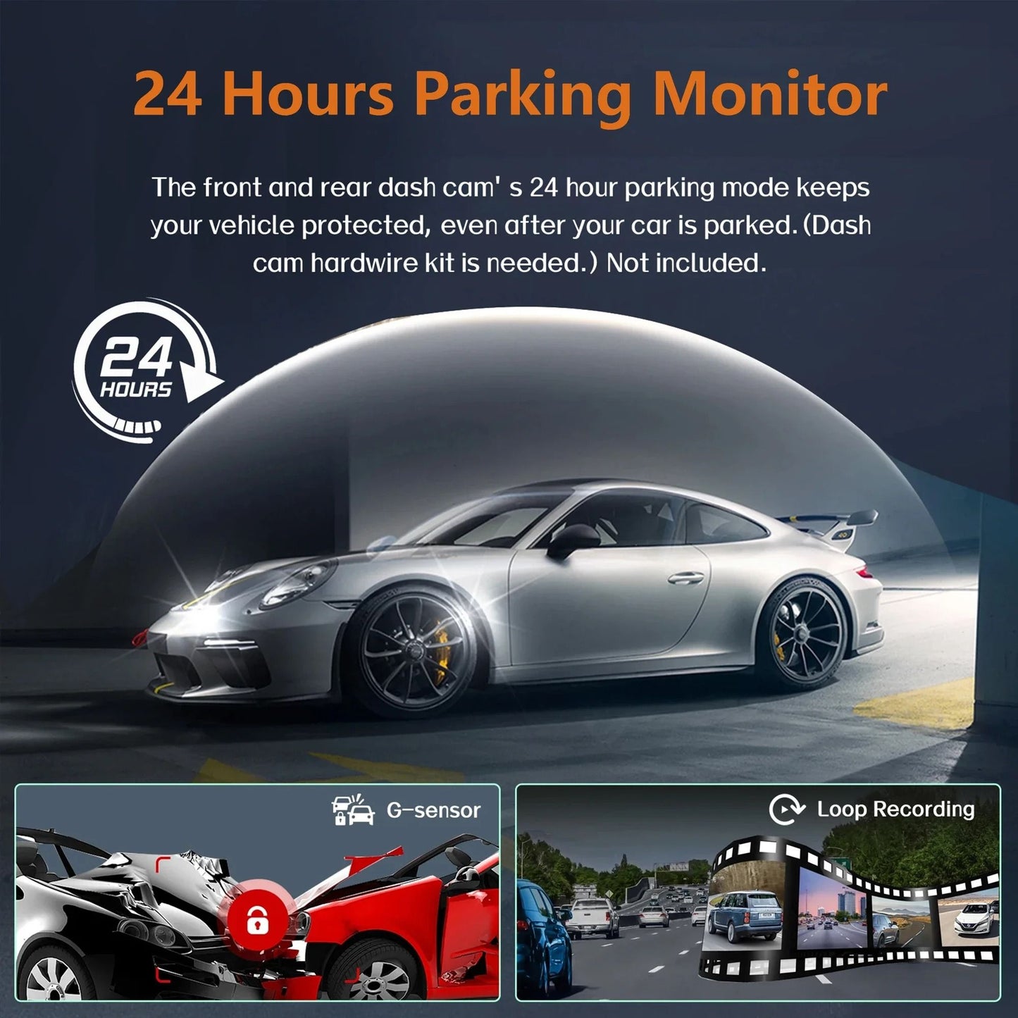 4CH GPS Dashcam With 360 Degree Recording And Parking Monitor 5
