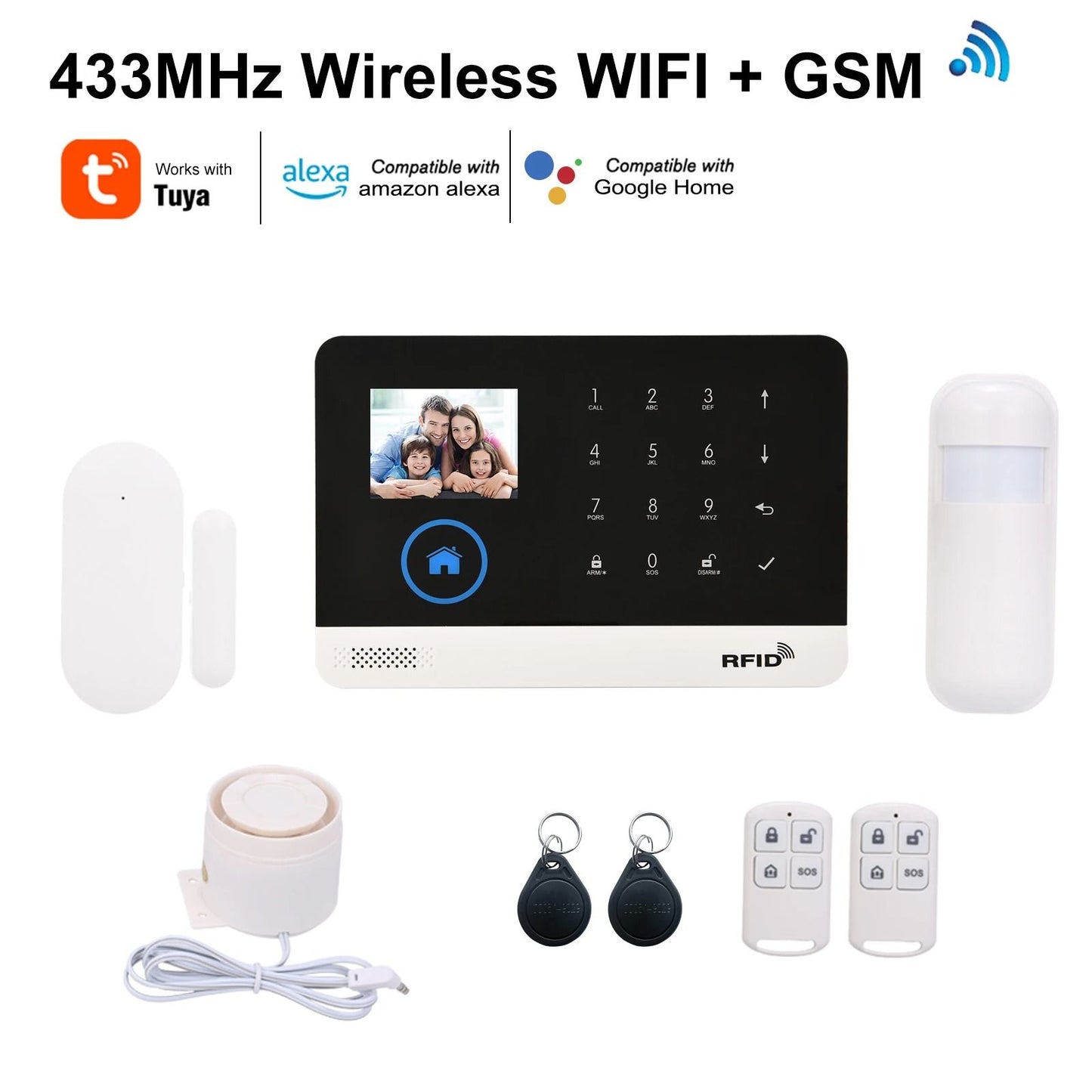 Wireless Alarm System With GSM Dialing And WiFi App Control 3