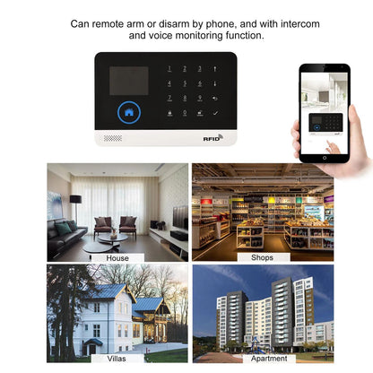 Wireless Alarm System With GSM Dialing And WiFi App Control 5