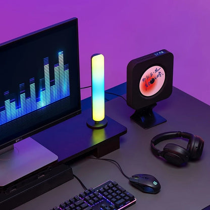 RGB Music Rhythm Light Bar With Sound Pickup  USB Rechargeable LED Desk Decoration 4
