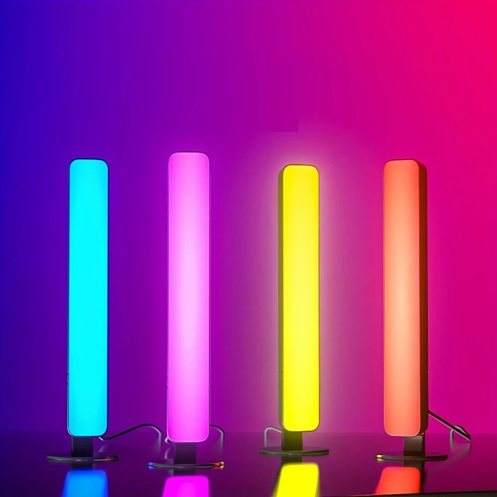 RGB Music Rhythm Light Bar With Sound Pickup  USB Rechargeable LED Desk Decoration 5