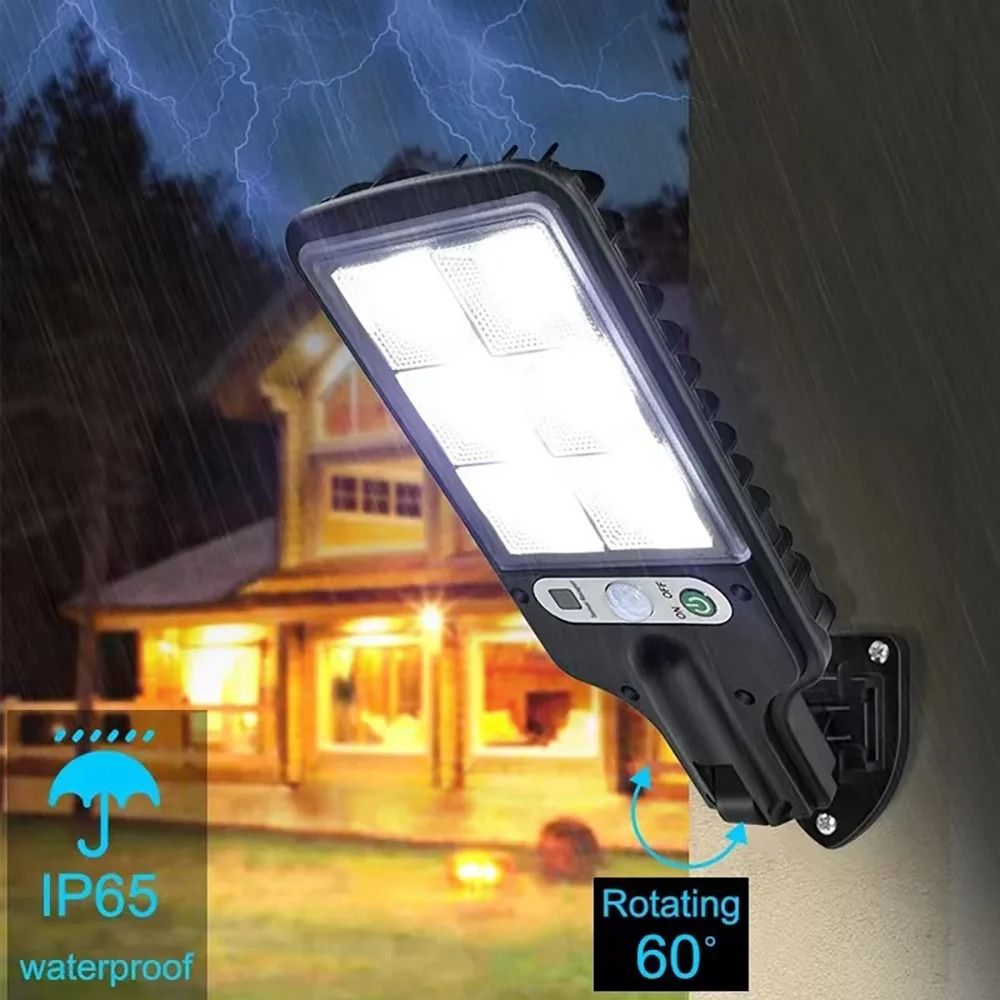 Solar Motion Sensor LED Wall Light With Cool White Glow 3