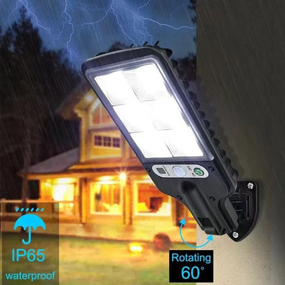 Solar Motion Sensor LED Wall Light With Cool White Glow 3