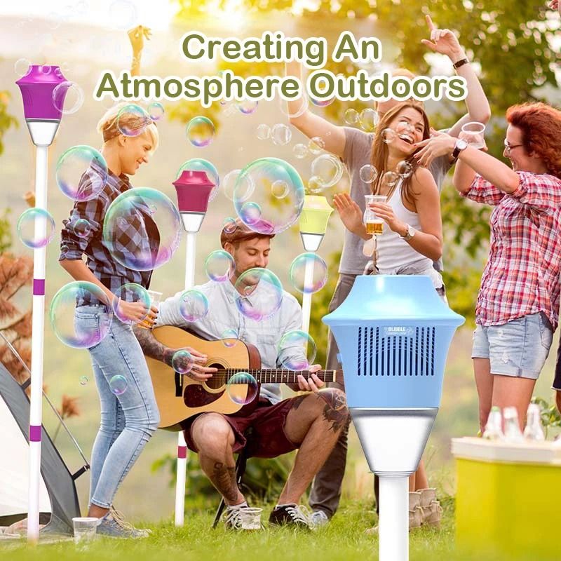 Street Light Bubble Machine With LED Lights For Parties And Outdoor Fun 3