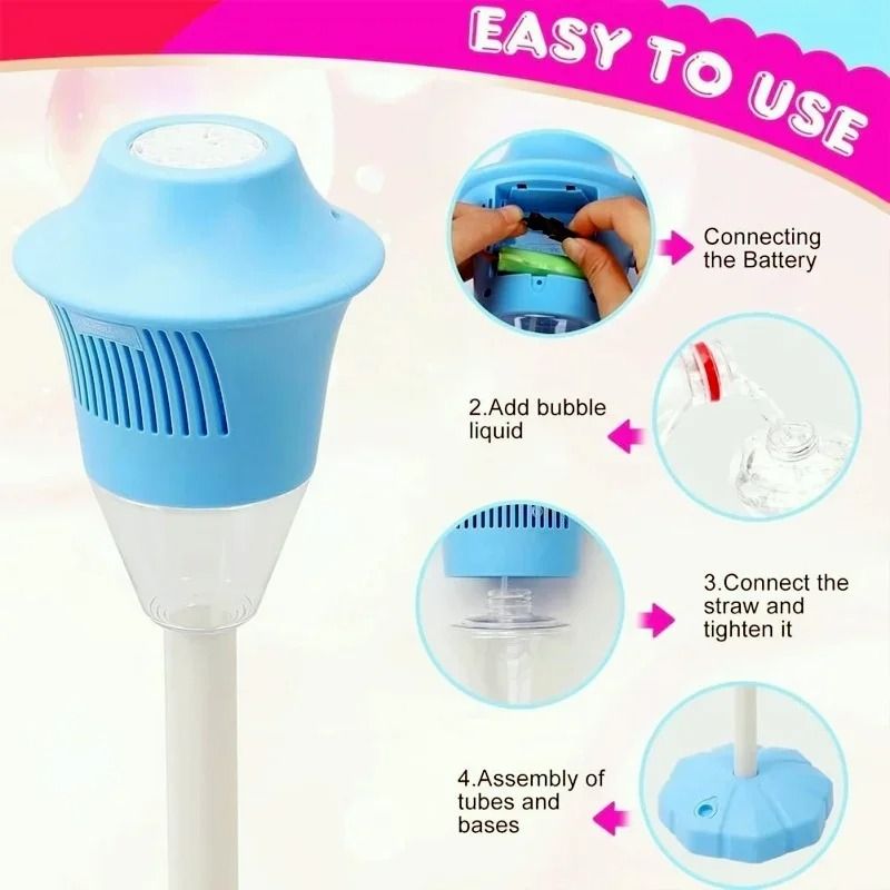Street Light Bubble Machine With LED Lights For Parties And Outdoor Fun 4