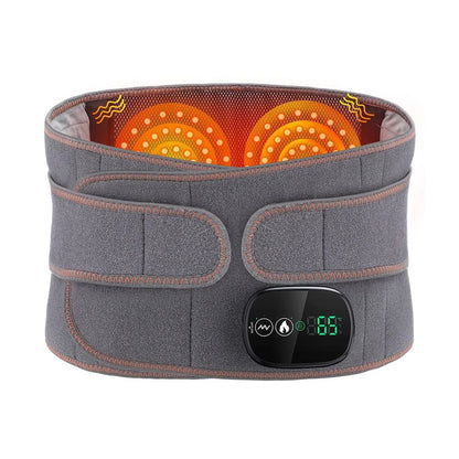Heating Vibration Waist Massager Belt With Red Light And Lumbar Support 1