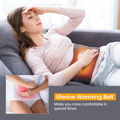 Heating Vibration Waist Massager Belt With Red Light And Lumbar Support 5