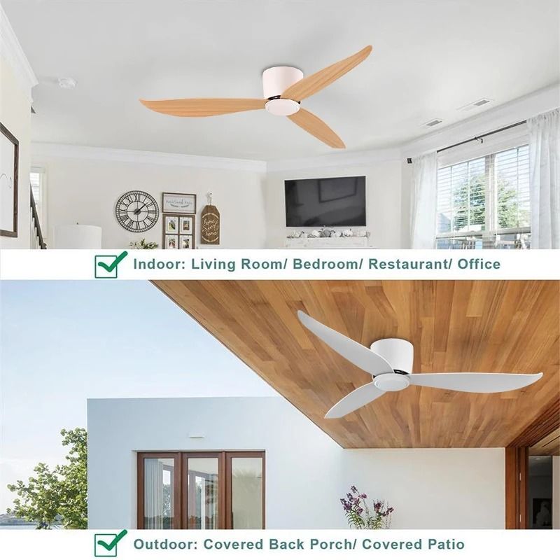 Modern LED Ceiling Fan With 6 Speed Settings And Light Strip 3