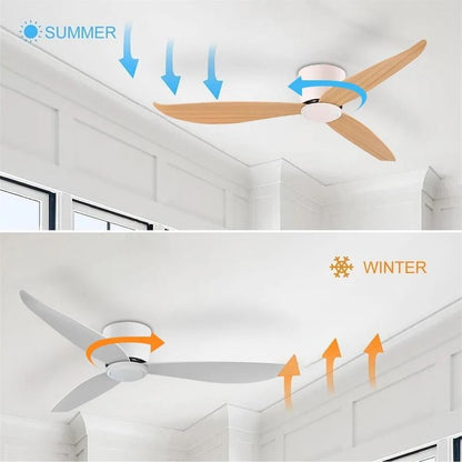 Modern LED Ceiling Fan With 6 Speed Settings And Light Strip 4