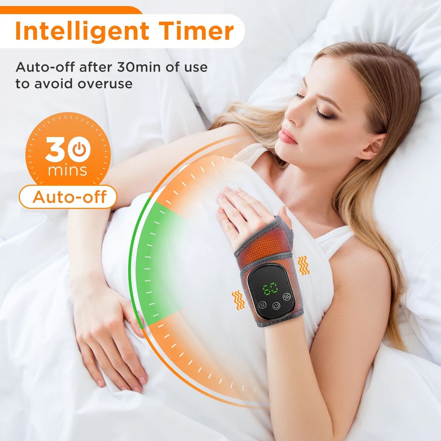 Electric Heat And Vibration Wrist And Ankle Support Brace 4