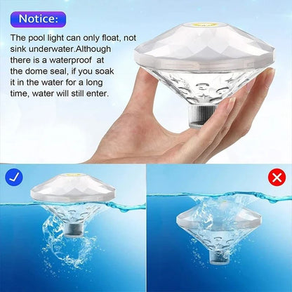 Floating RGB LED Light For Pool Spa And Bathtub 5