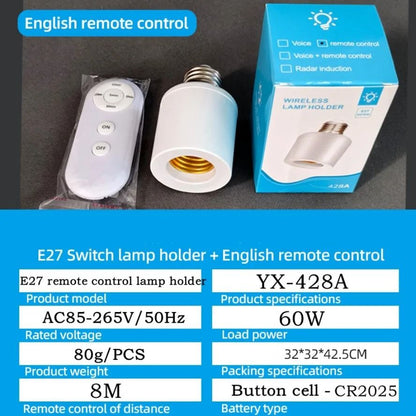 Smart Remote Control Lamp Holder With Timer Function 6