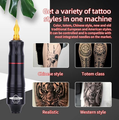 Wireless Rotary Tattoo Kit With Needles For Professional Artists 3