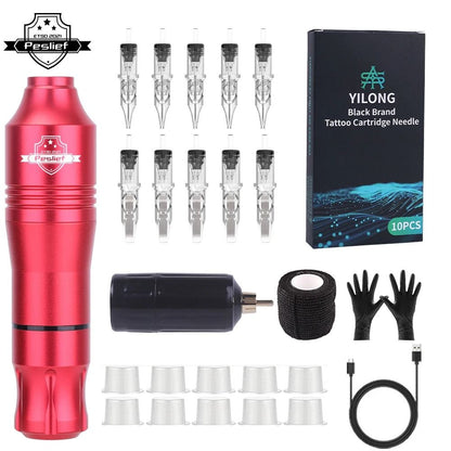 Wireless Rotary Tattoo Kit With Needles For Professional Artists 9